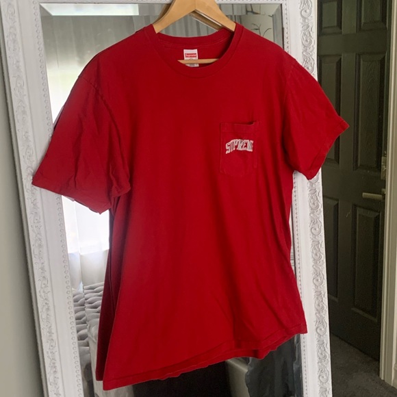 Supreme Other - REAL Supreme Oakland Raiders T-shirt • Red • Large